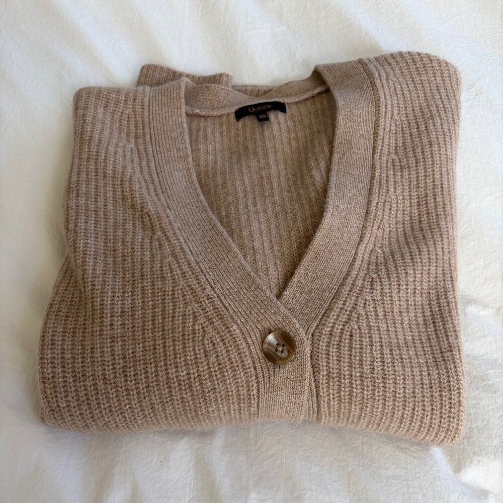 Quince Cashmere Oversized Cardigan Sweater (XS)